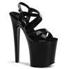 Pleaser - XTREME872 Sandale à bride à la cheville, Pole dance chaussures - Chaussures de pole dance - Noir Product image